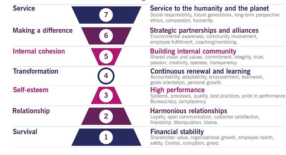 Figure 2.1 Value based organizational change