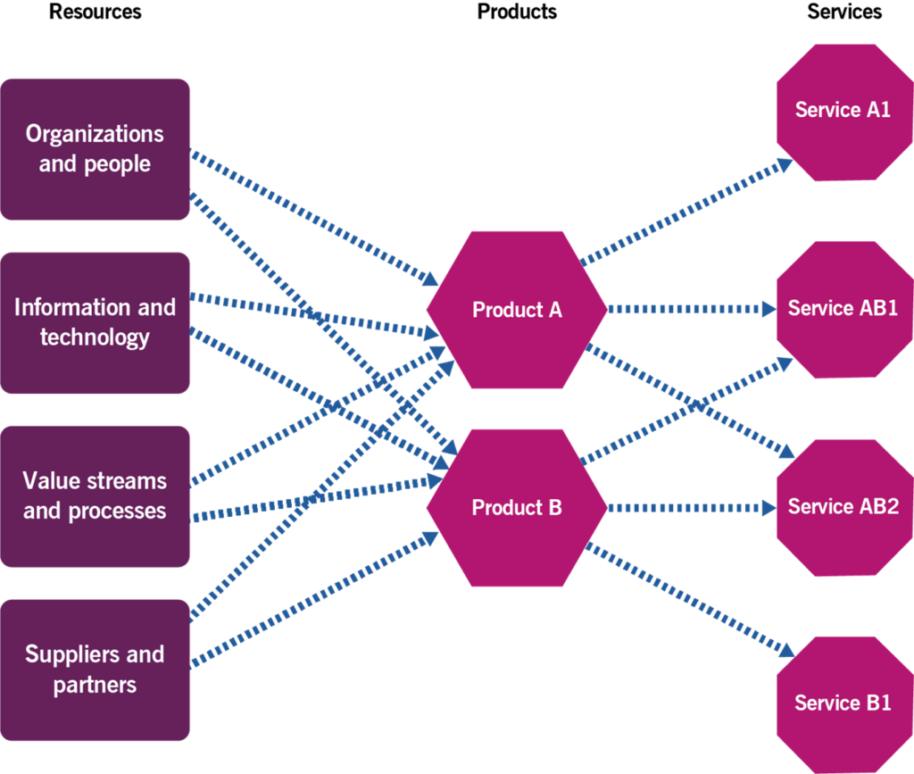 Figure 2.1 The costs of resources, products, and services