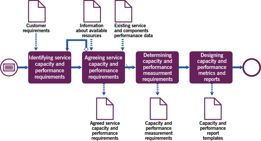 Figure 3.2 Workflow of the establishing capacity and performance control process