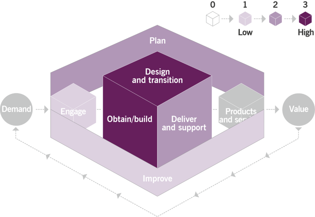 Figure 3.1 Heat map of the contribution of the ITAM practice to value chain activities