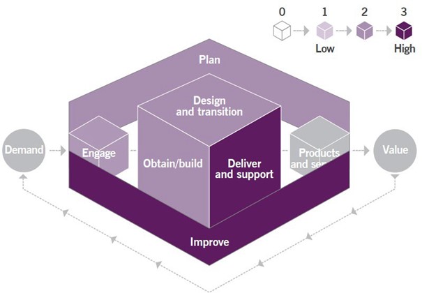 Figure 3.1 The contribution of the knowledge management practice to the service value chain