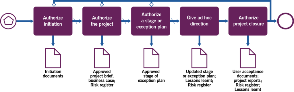 Figure 3.3 Workflow of the directing projects process